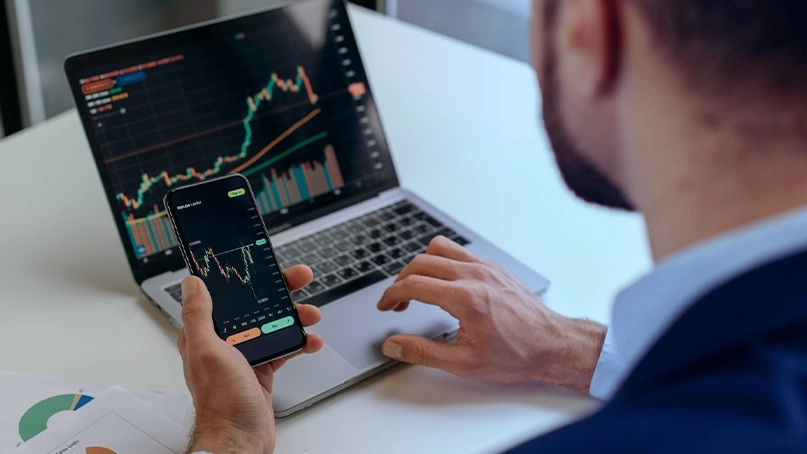 Dashboard di trading IA di Ritmo Portvex